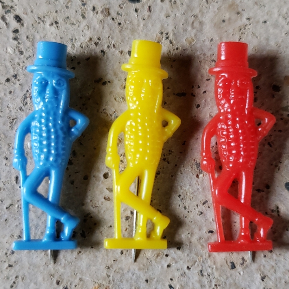 Vintage Mr. Peanut Lapel Pins